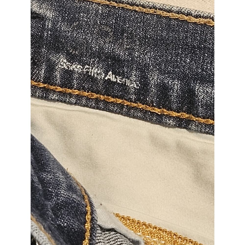 GRAY Saks Fifth Avenue Studded Skinny Jeans Medium Wash Distressed Women's - Picture 14 of 16